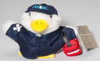 Recalled 6" Aflac Plush Promotional Accident Duck